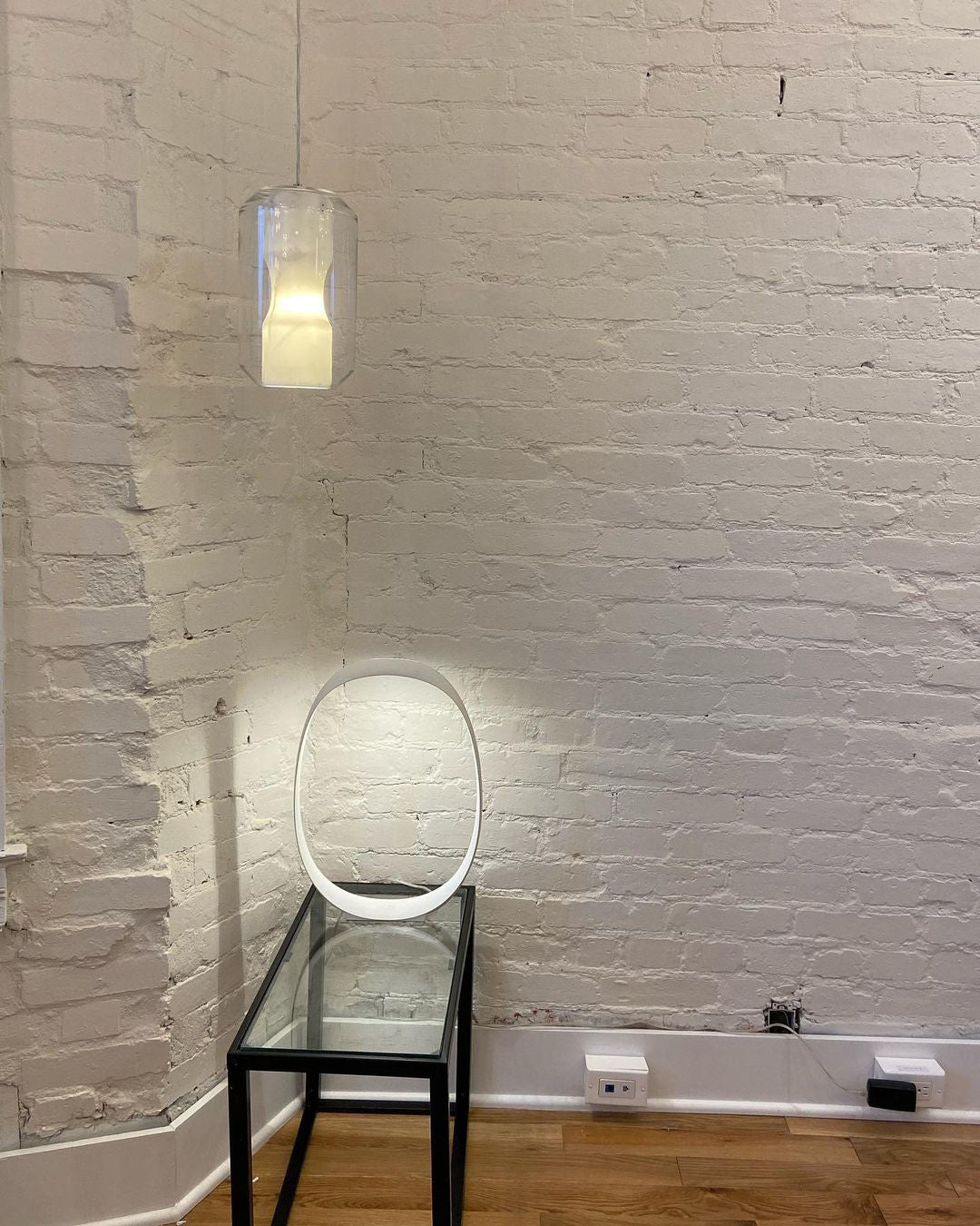 Allirila Modern Minimalist Alabaster Glass Pendant Lamp - Lamp Copper