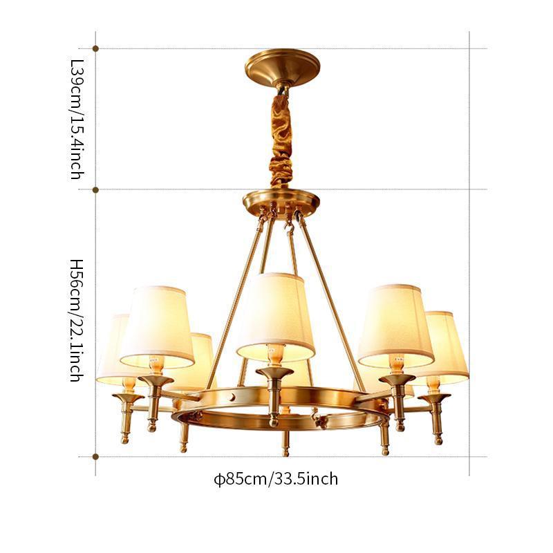 Antique Brass Chandelier - Letslighting