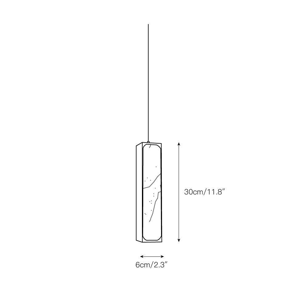 Gleam Modern Minimalist Brass Alabaster Pendant Light - Lamp Copper