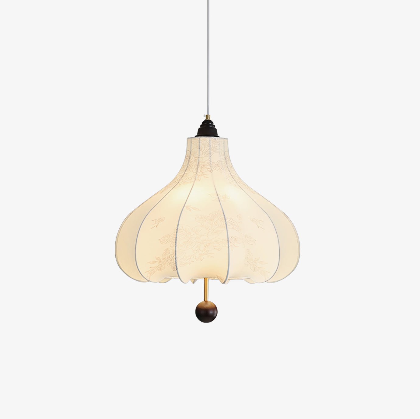 Chestnut Fabric Pendant Light - Letslighting