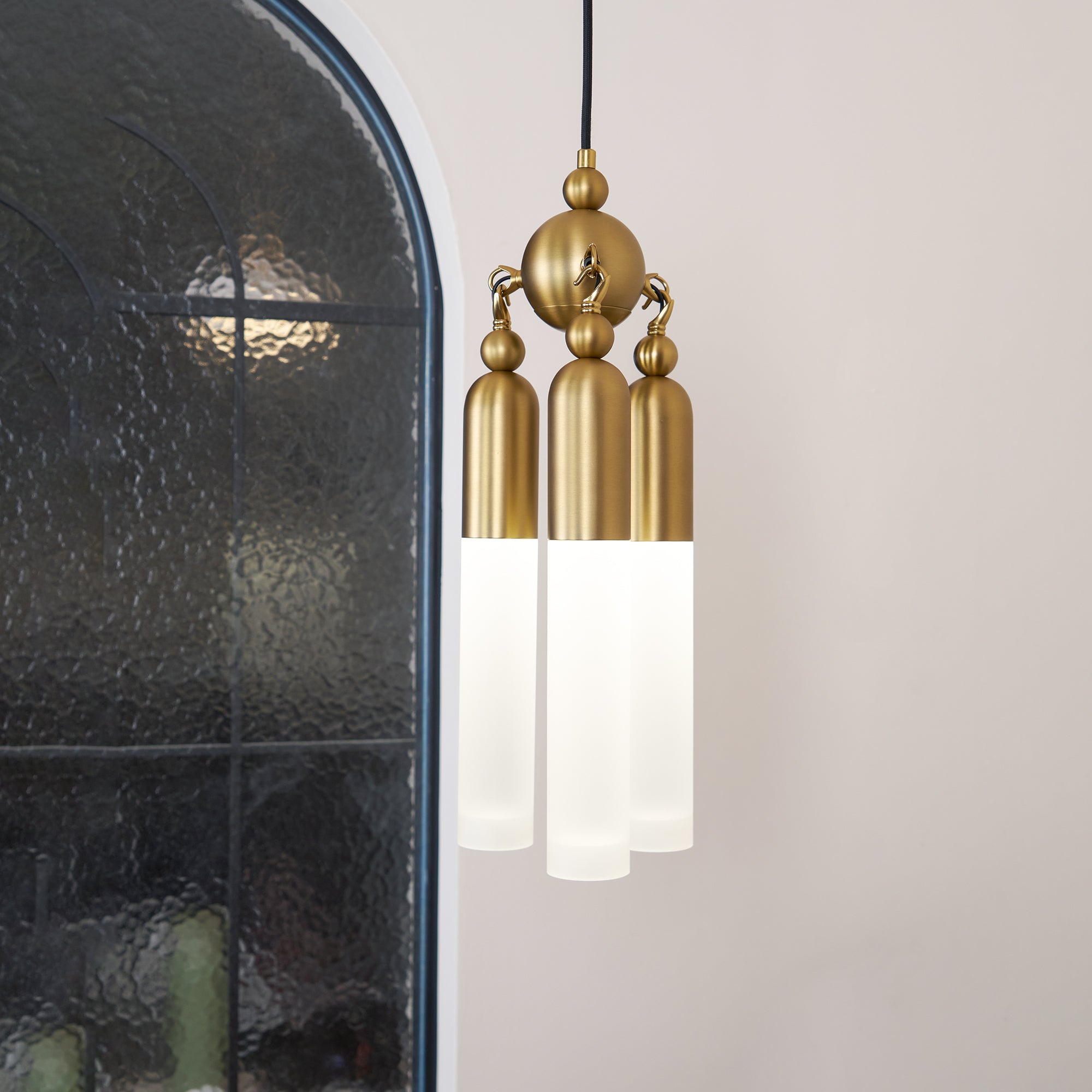 Tilt Modern Minimalist Metal Acrylic Pendant Lamp - Lamp Copper