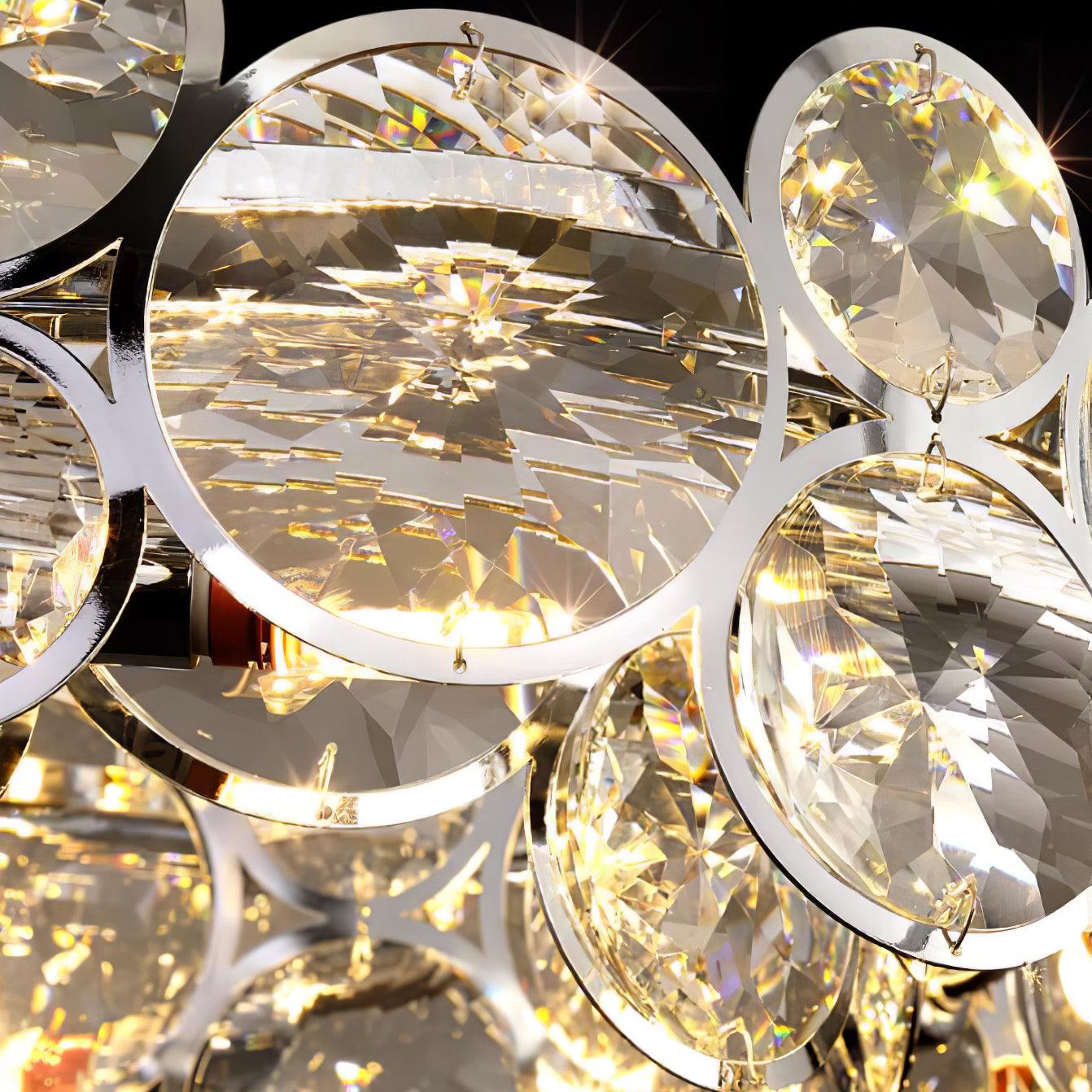 Chrome Round Crystal Chandelier - Letslighting