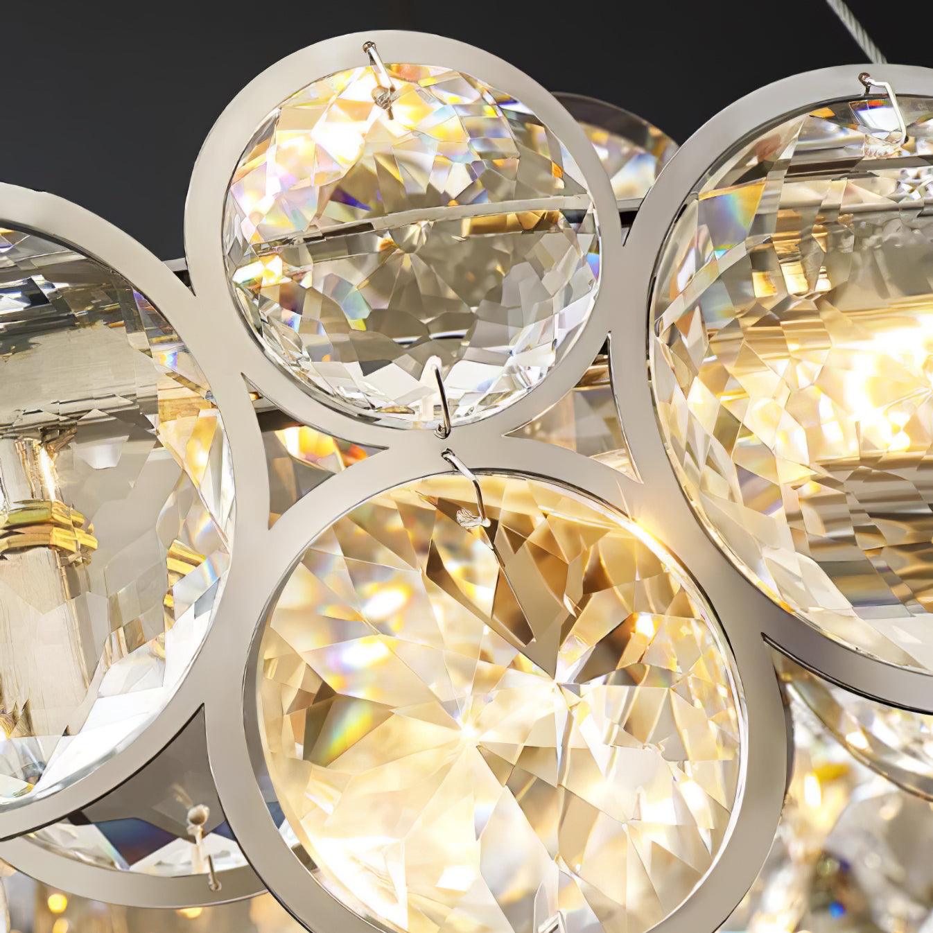 Chrome Round Crystal Chandelier - Letslighting