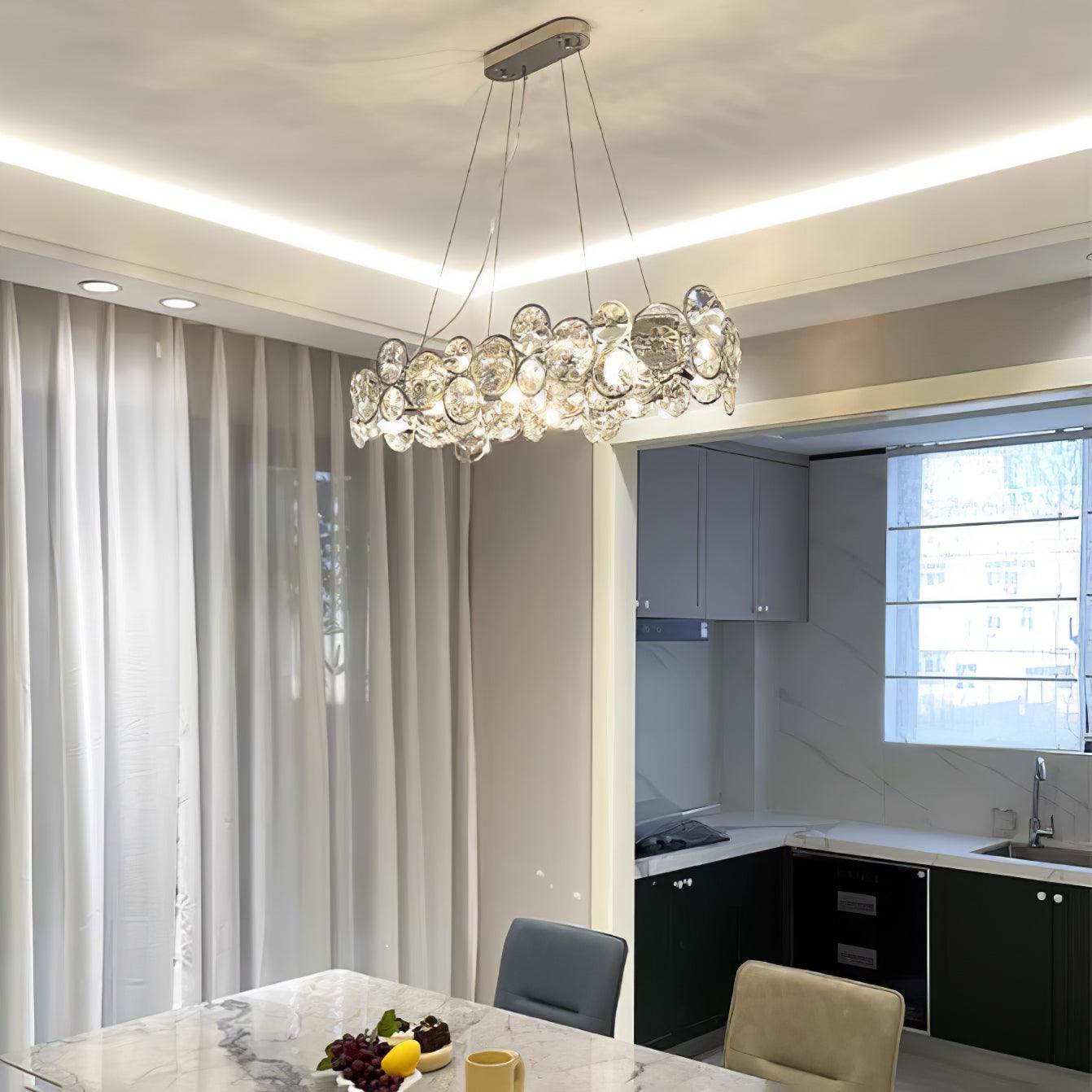 Chrome Round Crystal Chandelier - Letslighting