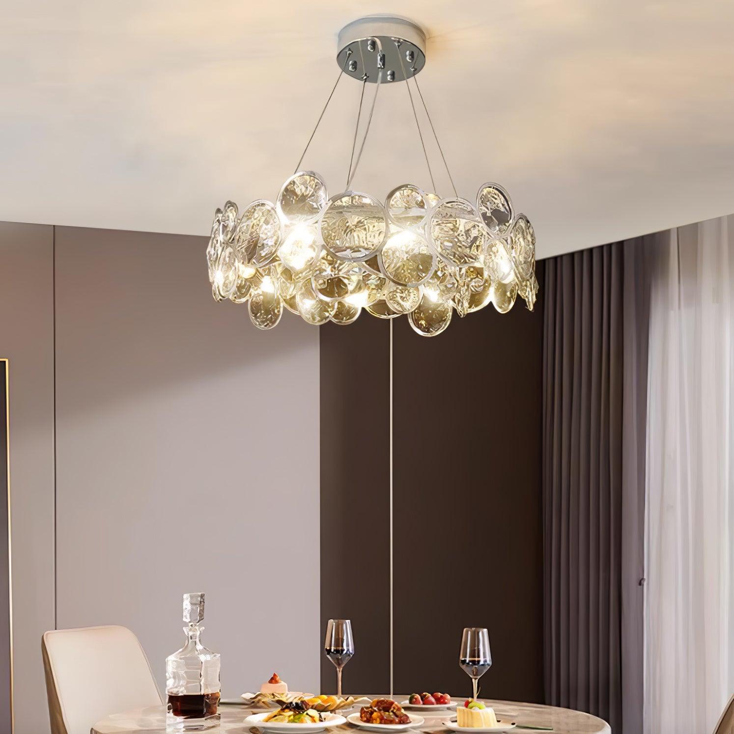 Chrome Round Crystal Chandelier - Letslighting