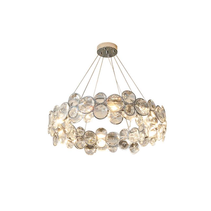 Chrome Round Crystal Chandelier - Letslighting