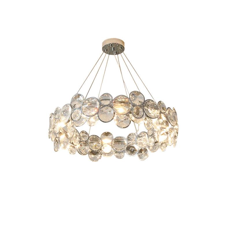 Chrome Round Crystal Chandelier - Letslighting