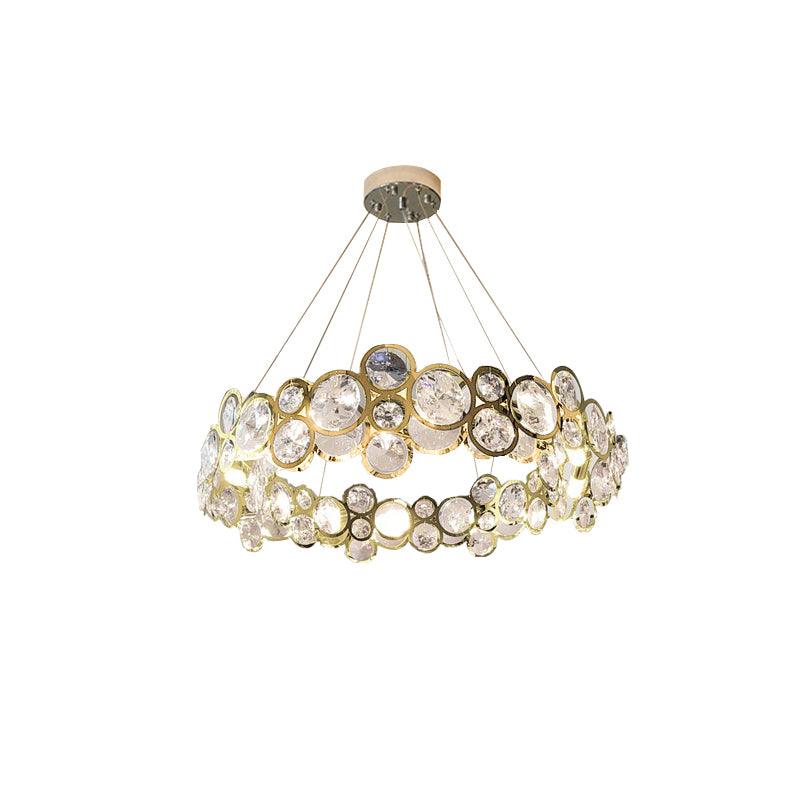 Chrome Round Crystal Chandelier - Letslighting