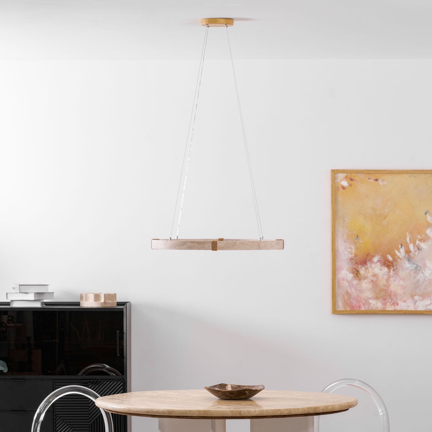 Alsilis Travertine Chandelier - Letslighting