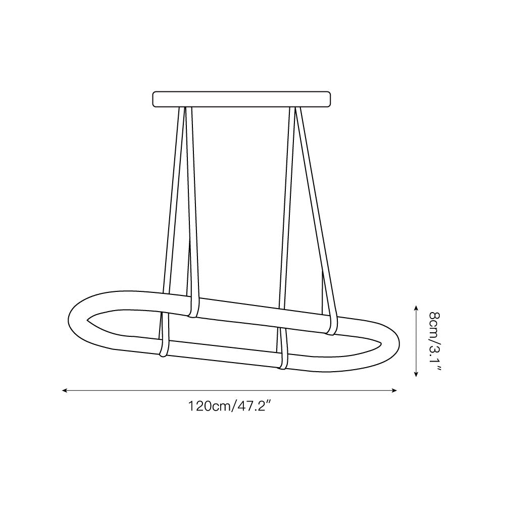 Vista Modern Minimalist Art Alabaster Metal Chandelier - Lamp Copper