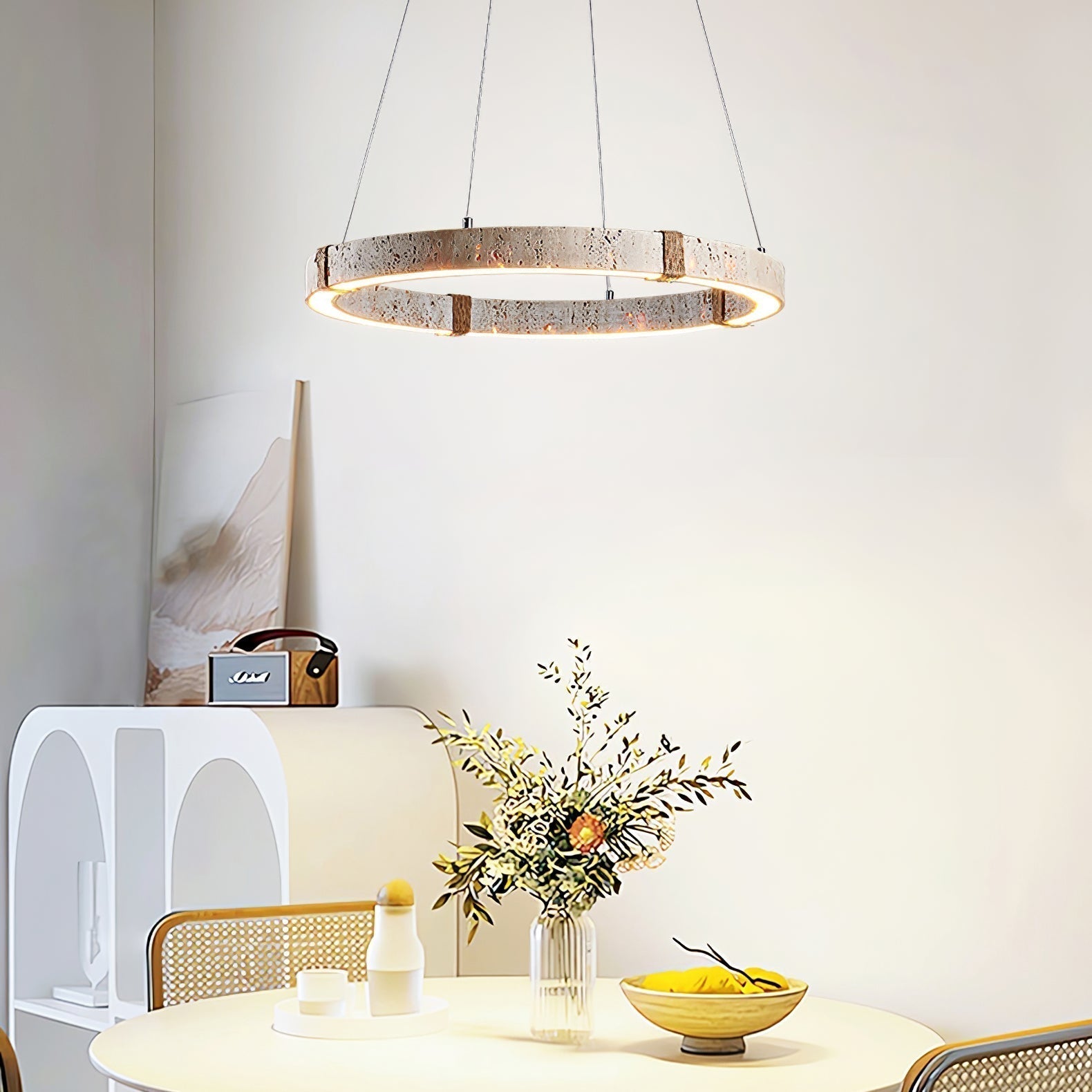 Alsilis Travertine Chandelier - Letslighting