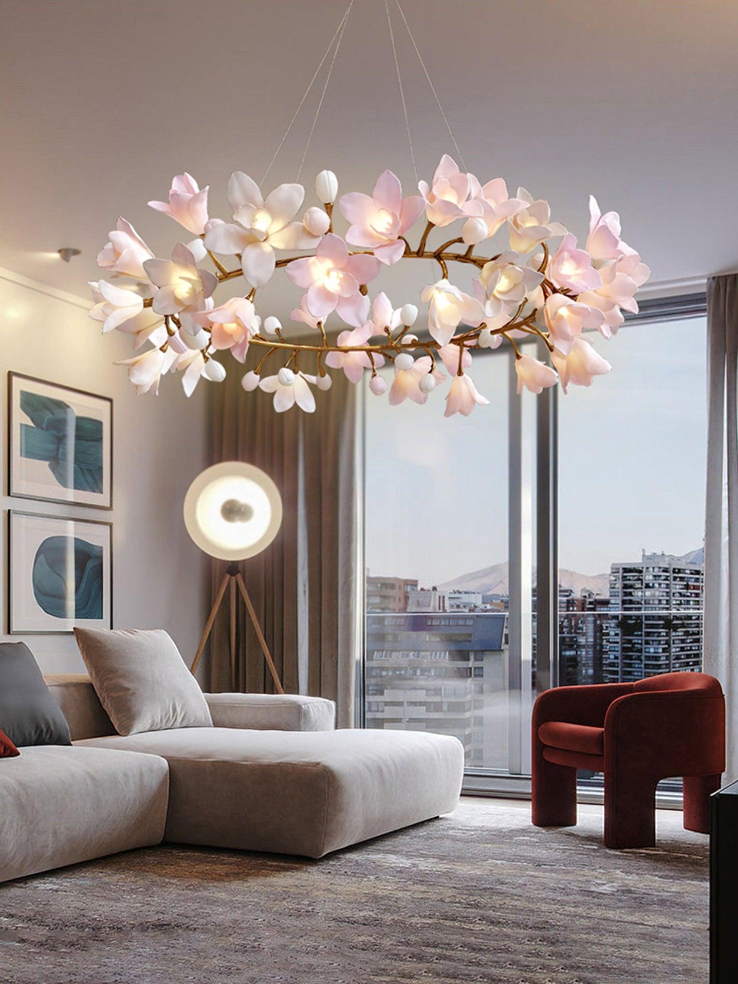 Circular Blossom Chandelier - Letslighting