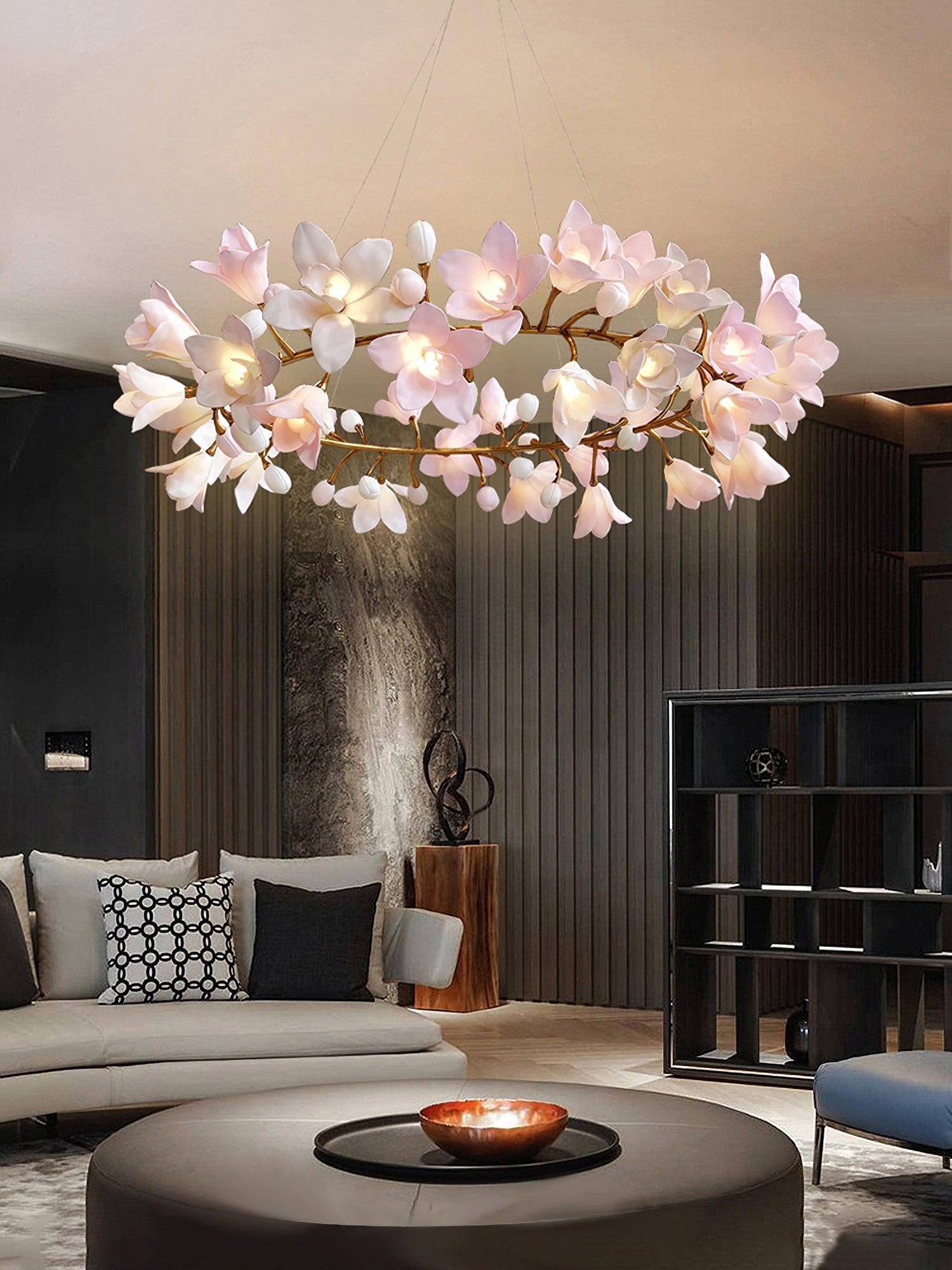 Circular Blossom Chandelier - Letslighting