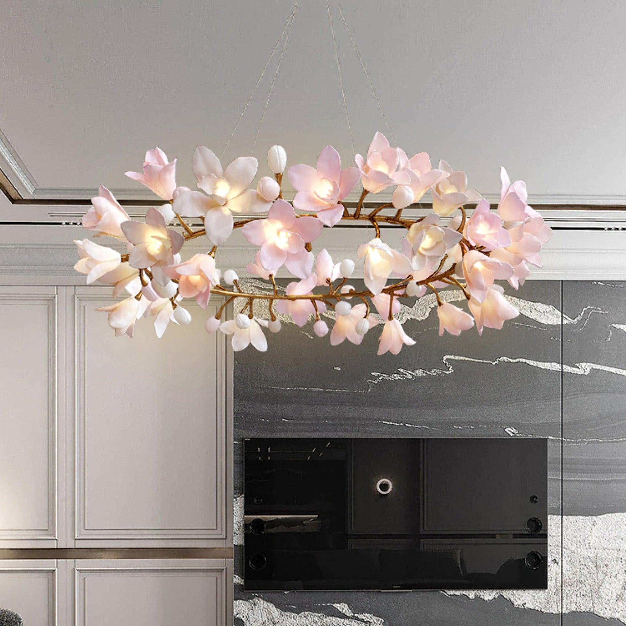 Circular Blossom Chandelier - Letslighting