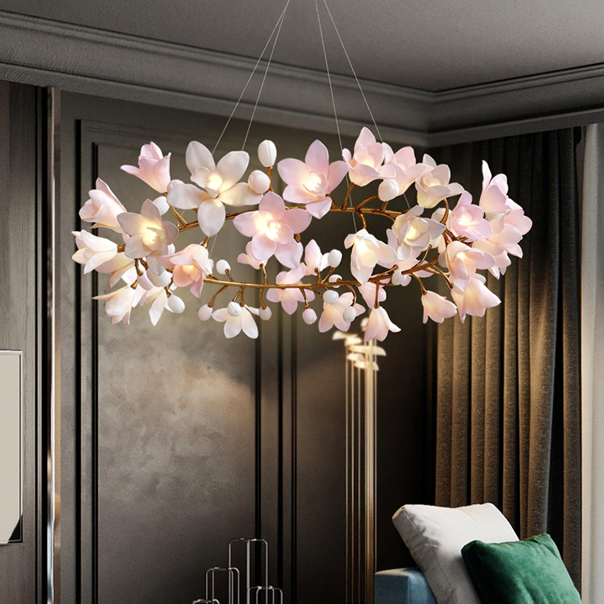Circular Blossom Chandelier - Letslighting