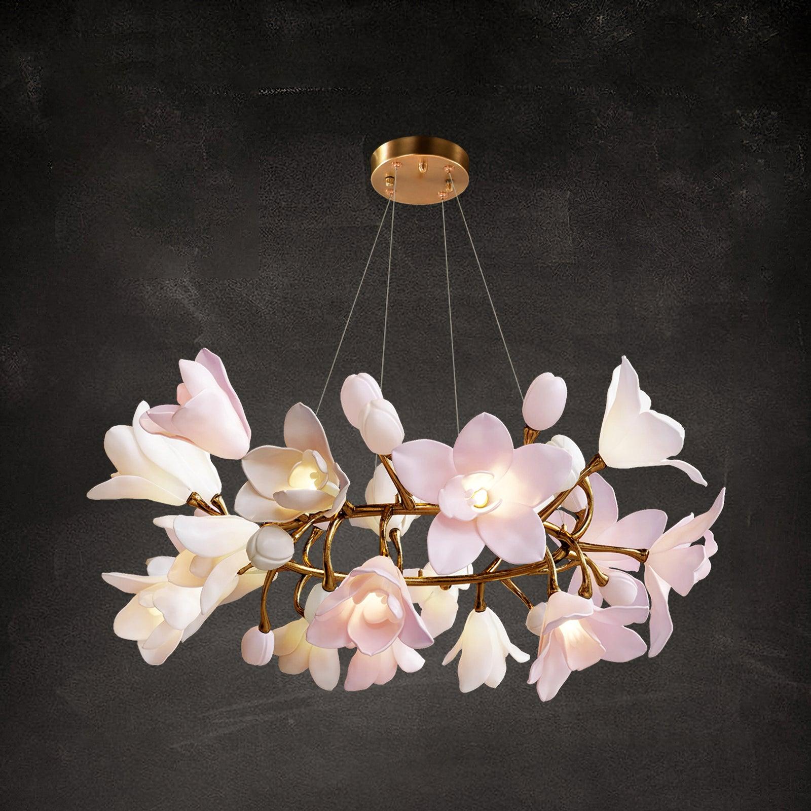 Circular Blossom Chandelier - Letslighting