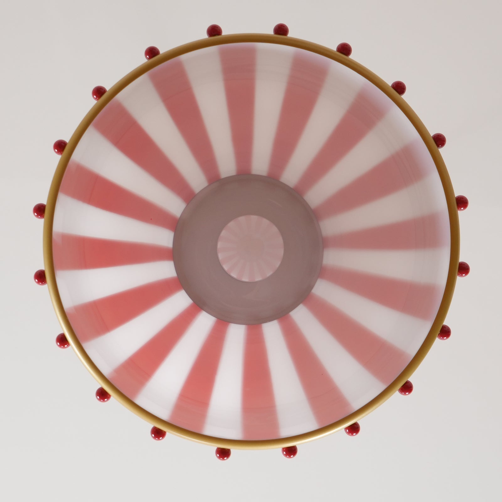 Red and white stripes Glass Pendant Lamp - Letslighting