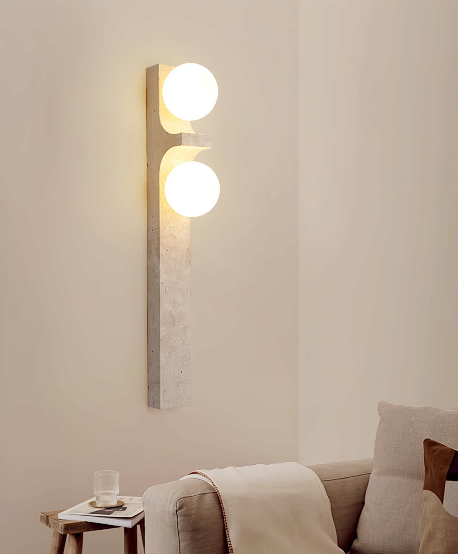 Umiren Travertine Wall Light - Letslighting