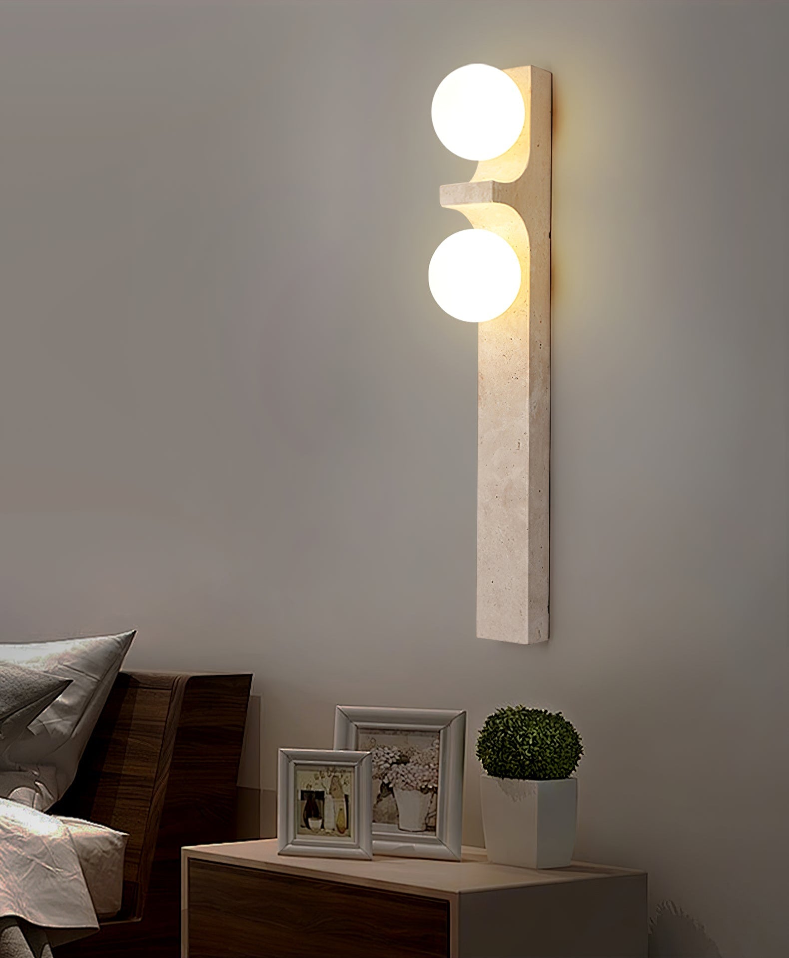 Umiren Travertine Wall Light - Letslighting