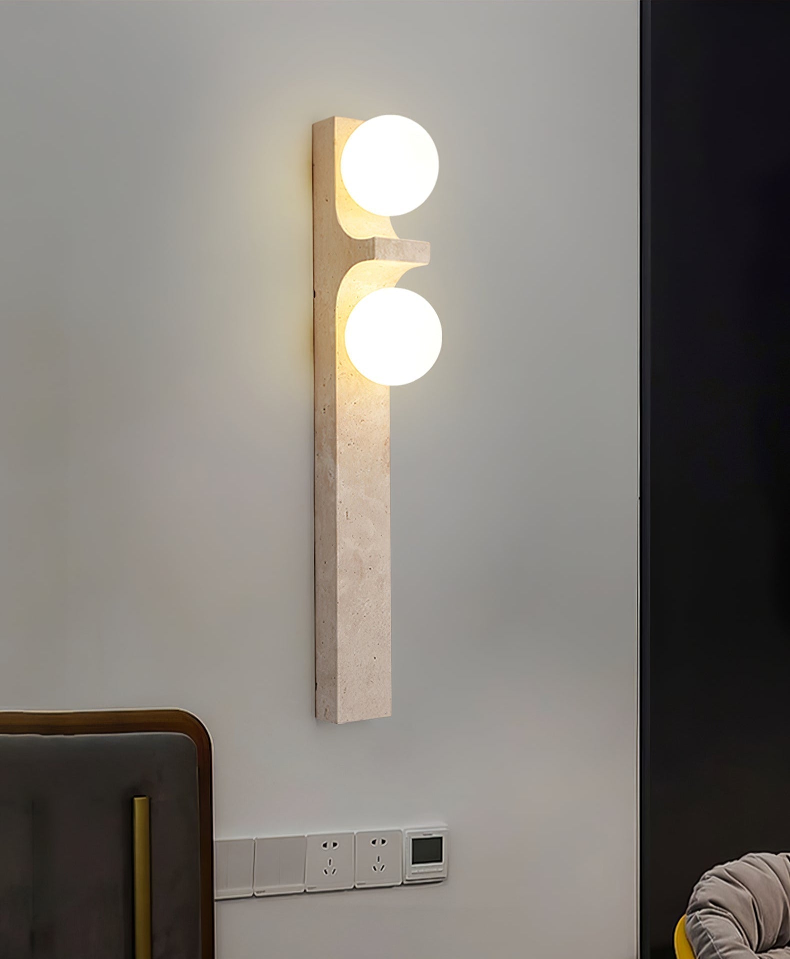 Umiren Travertine Wall Light - Letslighting