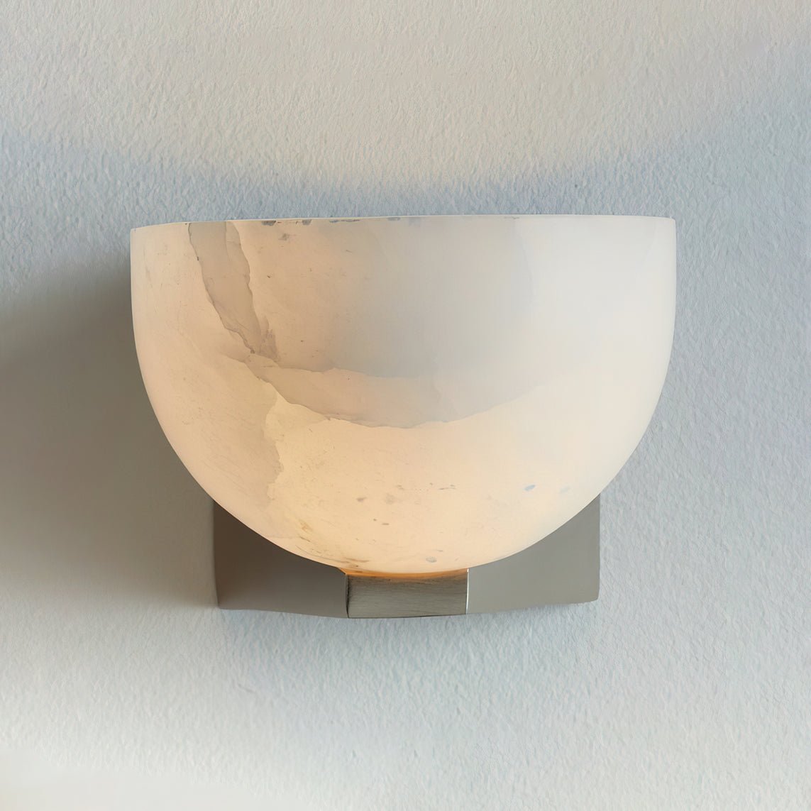 Corvina Bowl Alabaster Wall Light - Letslighting
