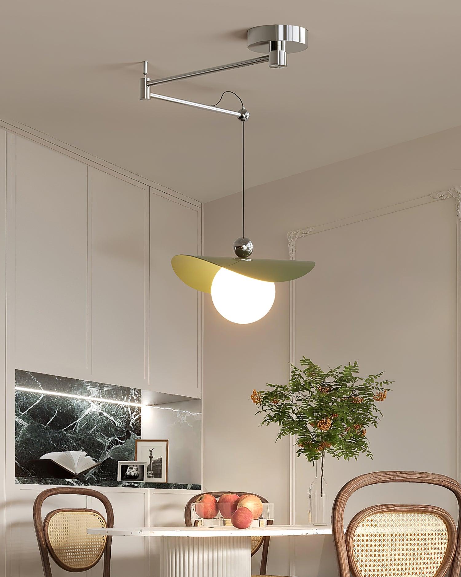 Pendant Lamp Tiffany Glass Floral Shade Art - Letslighting