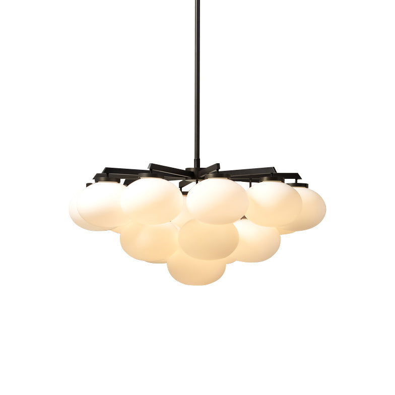 Edge Premium Elegance Brass Metal Glass Chandelier - Lamp Copper