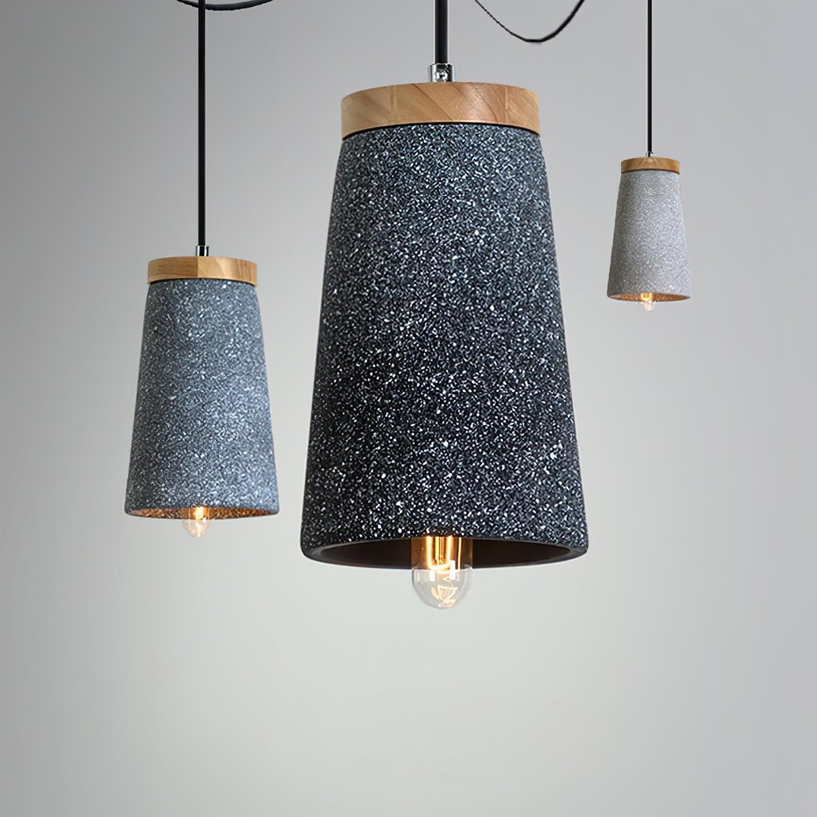 Coburg Wood Cement Pendant Light - Letslighting