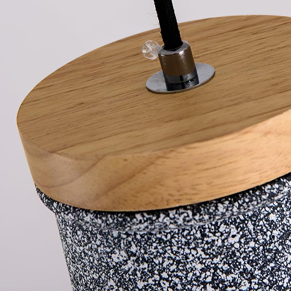 Coburg Wood Cement Pendant Light - Letslighting