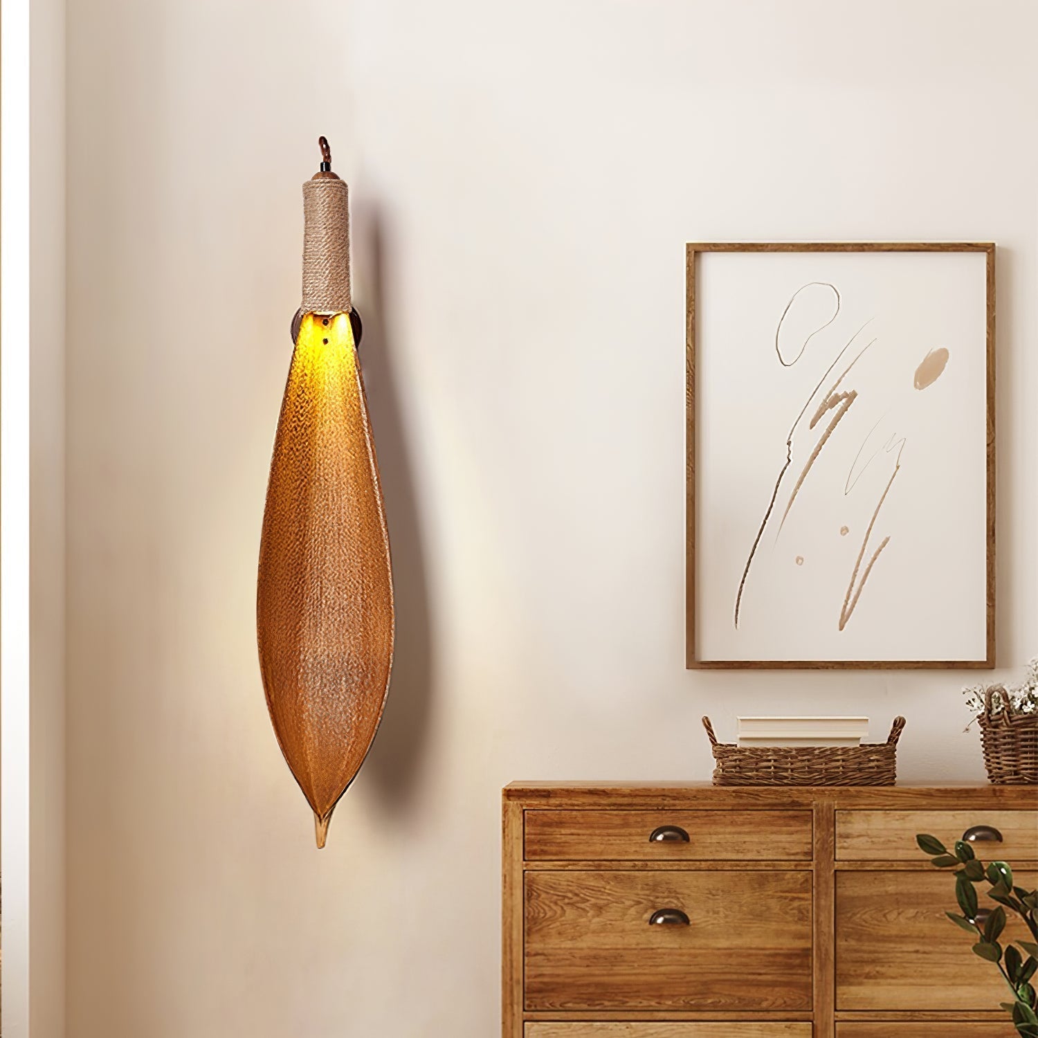 Cocoa Leaf Wall Sconce - Letslighting
