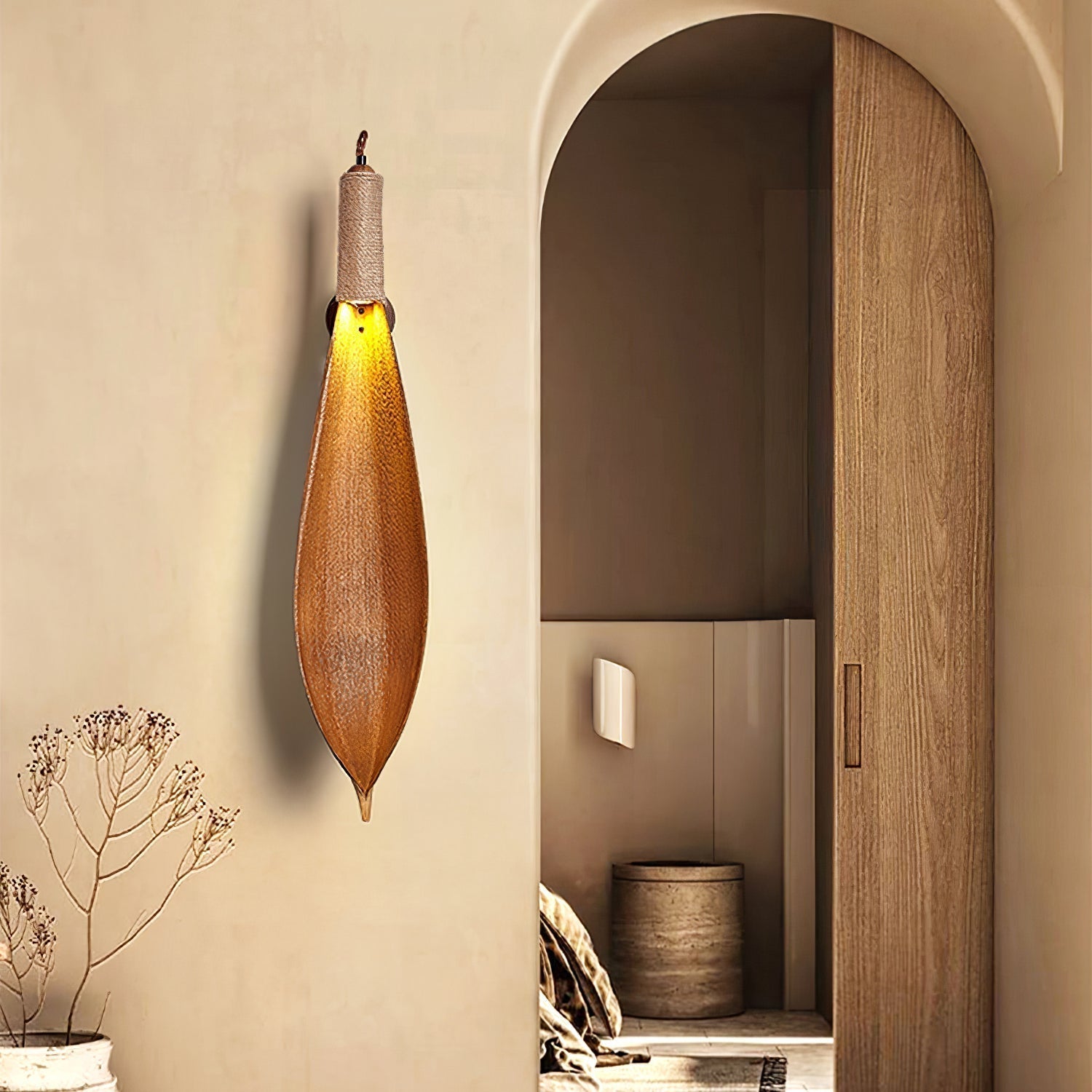Cocoa Leaf Wall Sconce - Letslighting