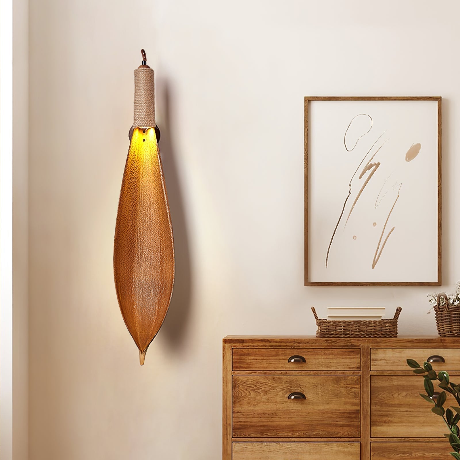 Cocoa Leaf Wall Sconce - Letslighting