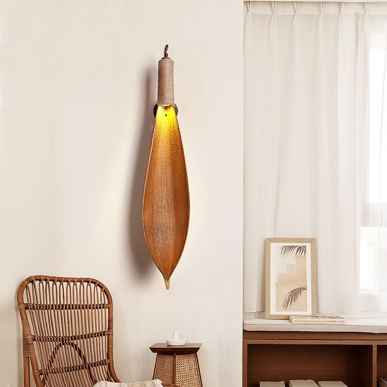 Cocoa Leaf Wall Sconce - Letslighting