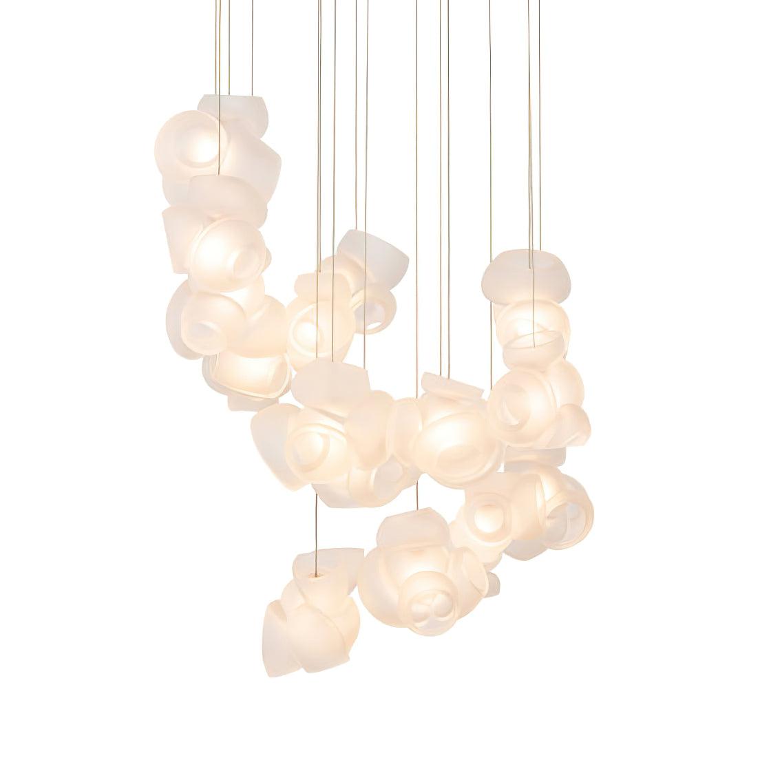 Zamarir Bubbles Cluster Metal Glass Pendant Light - Letslighting