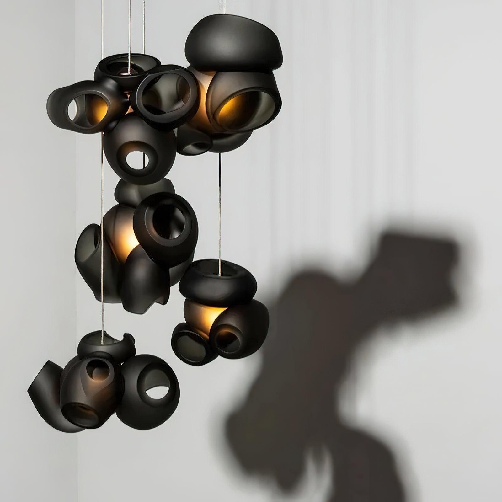 Zamarir Bubbles Cluster Metal Glass Pendant Light - Letslighting