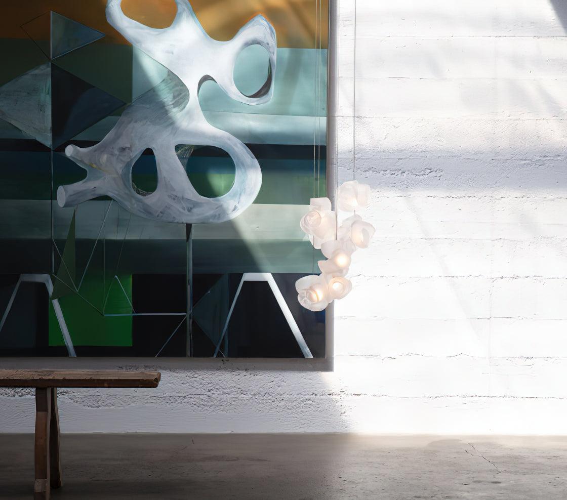 Zamarir Bubbles Cluster Metal Glass Pendant Light - Letslighting