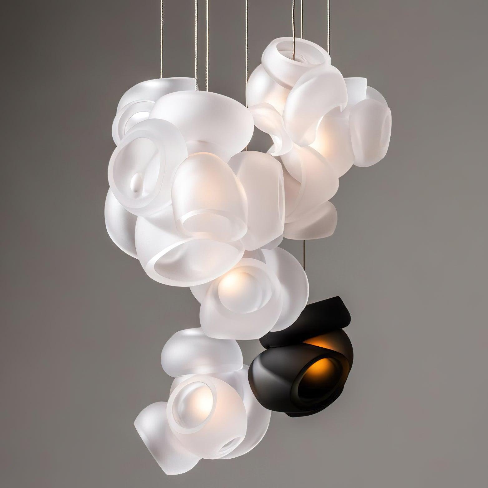 Zamarir Bubbles Cluster Metal Glass Pendant Light - Letslighting