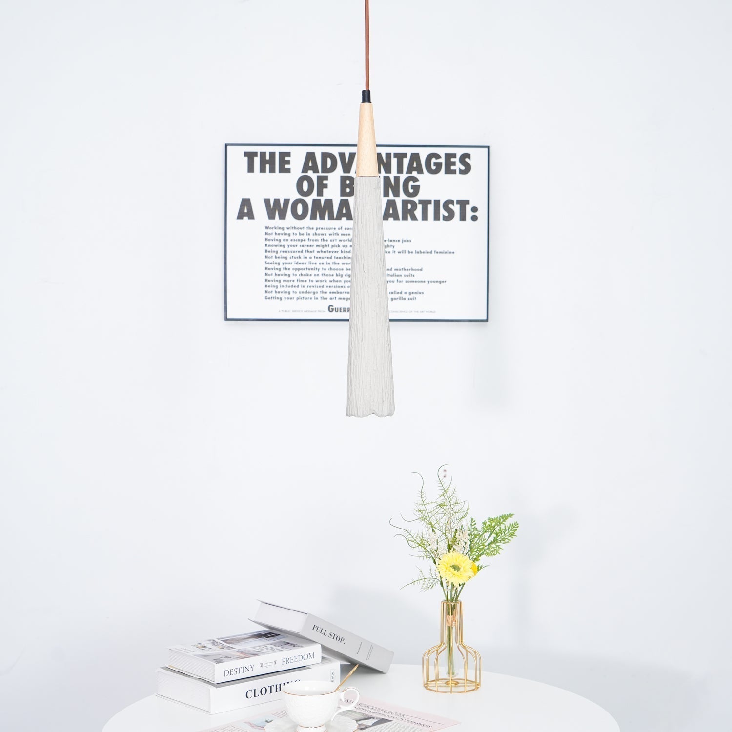 Concrete Pleated Pendant Lamp - Letslighting