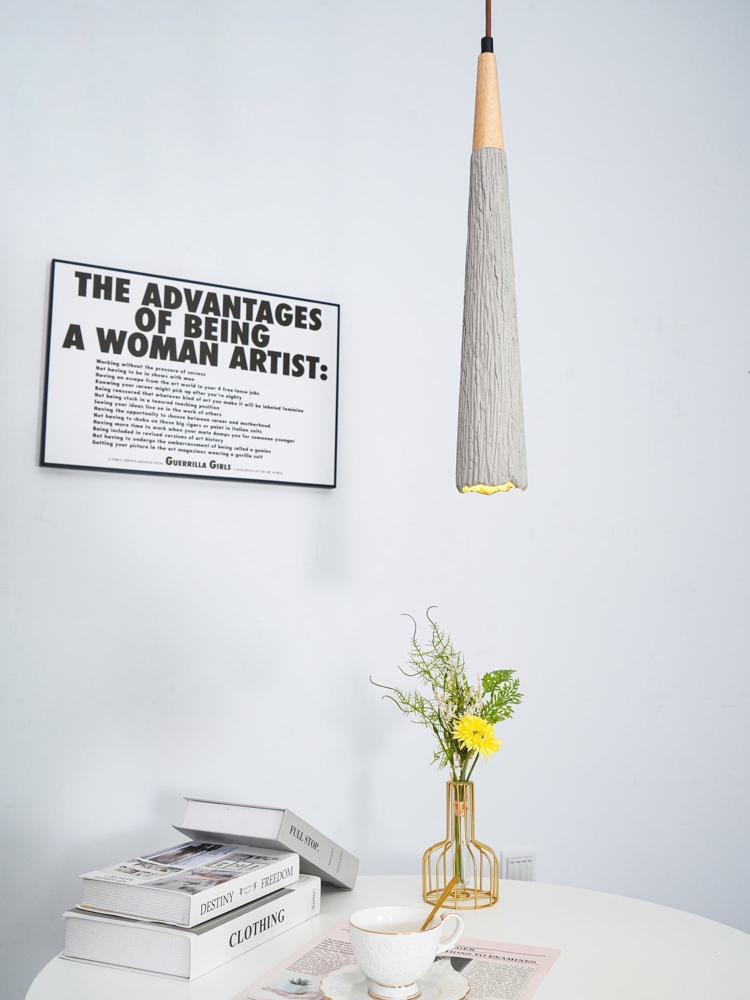 Concrete Pleated Pendant Lamp - Letslighting