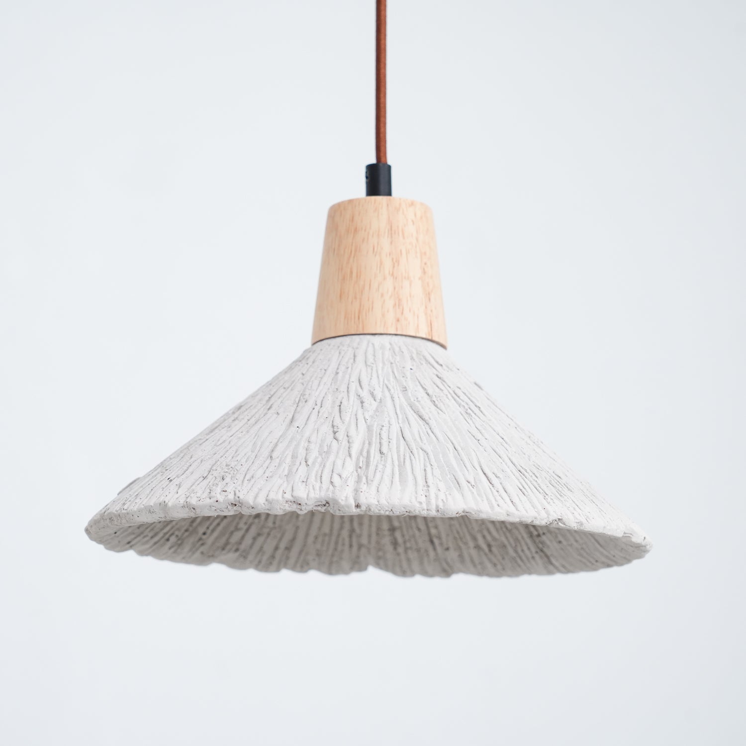 Concrete Pleated Pendant Lamp - Letslighting