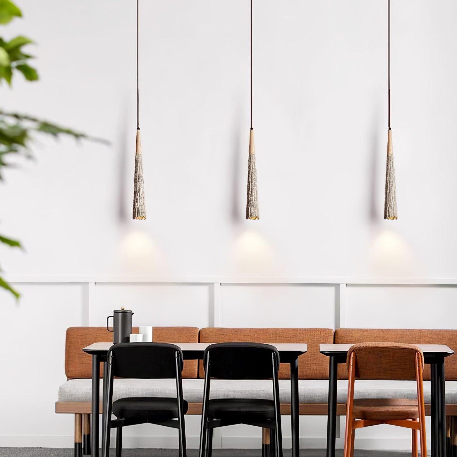 Concrete Pleated Pendant Lamp - Letslighting