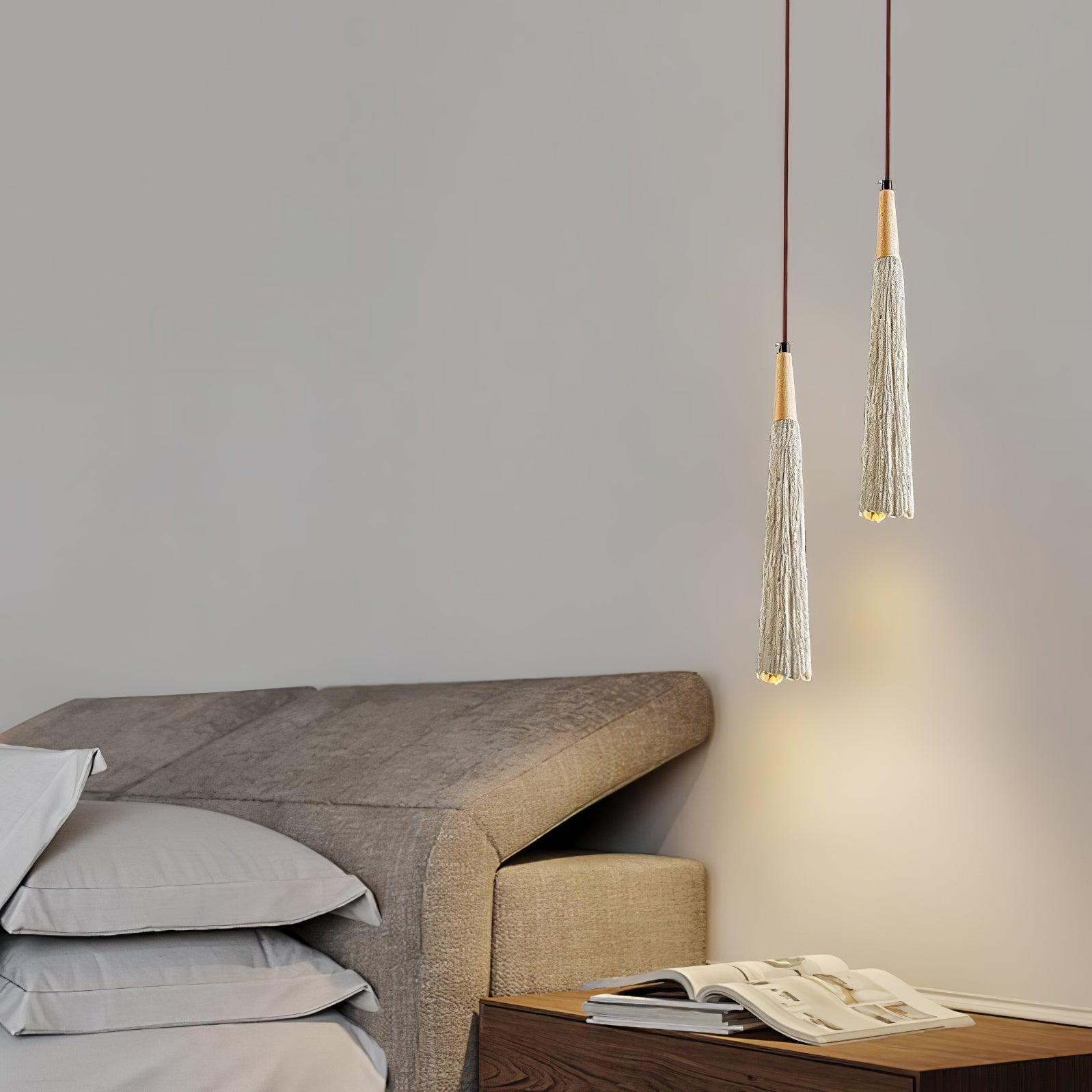 Concrete Pleated Pendant Lamp - Letslighting