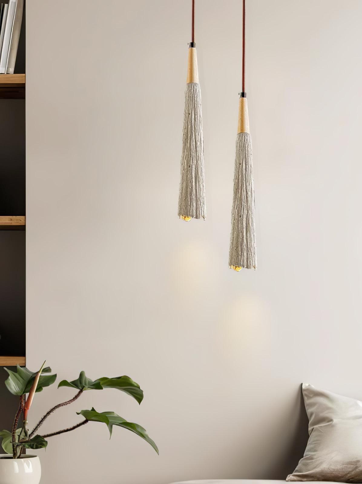 Concrete Pleated Pendant Lamp - Letslighting