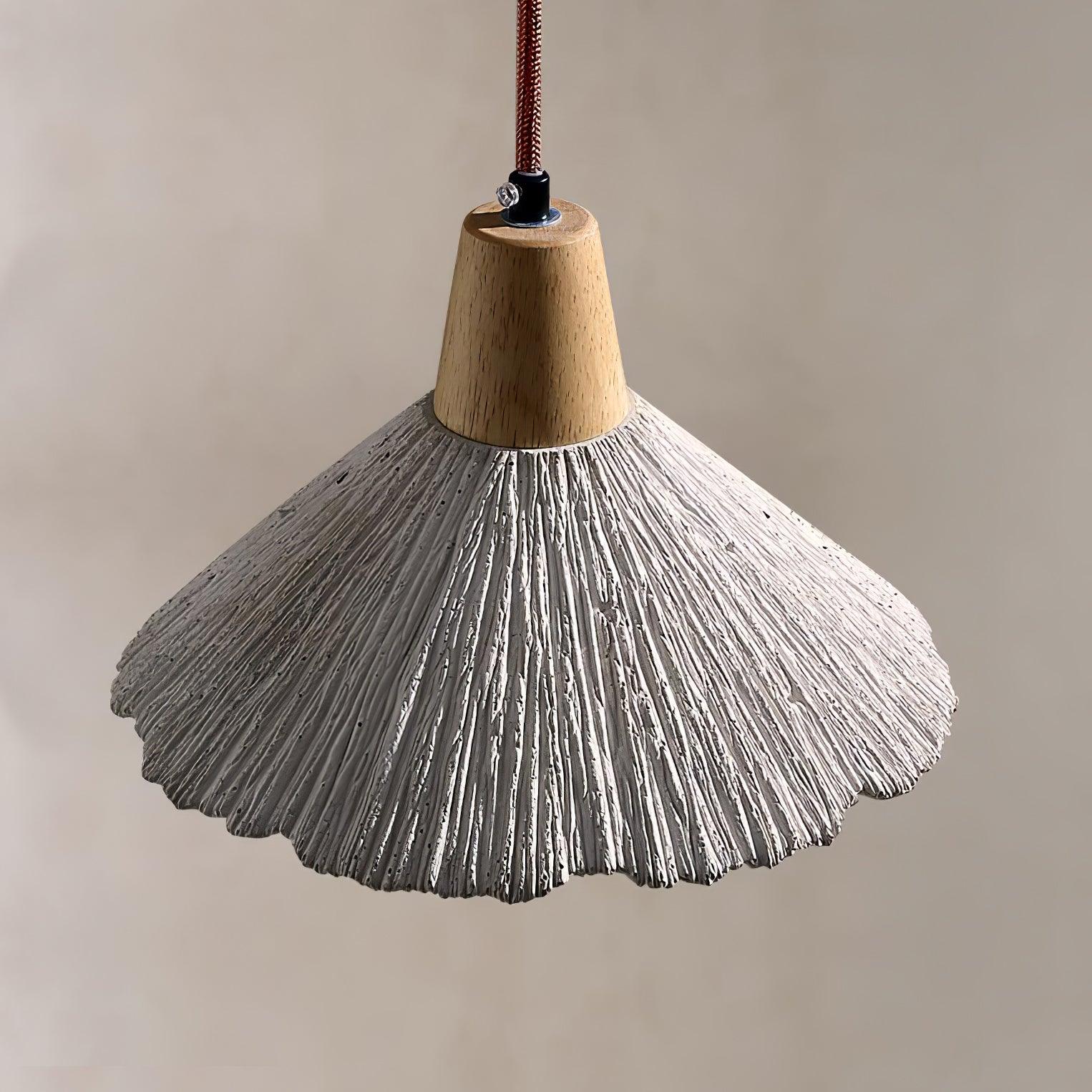 Concrete Pleated Pendant Lamp - Letslighting