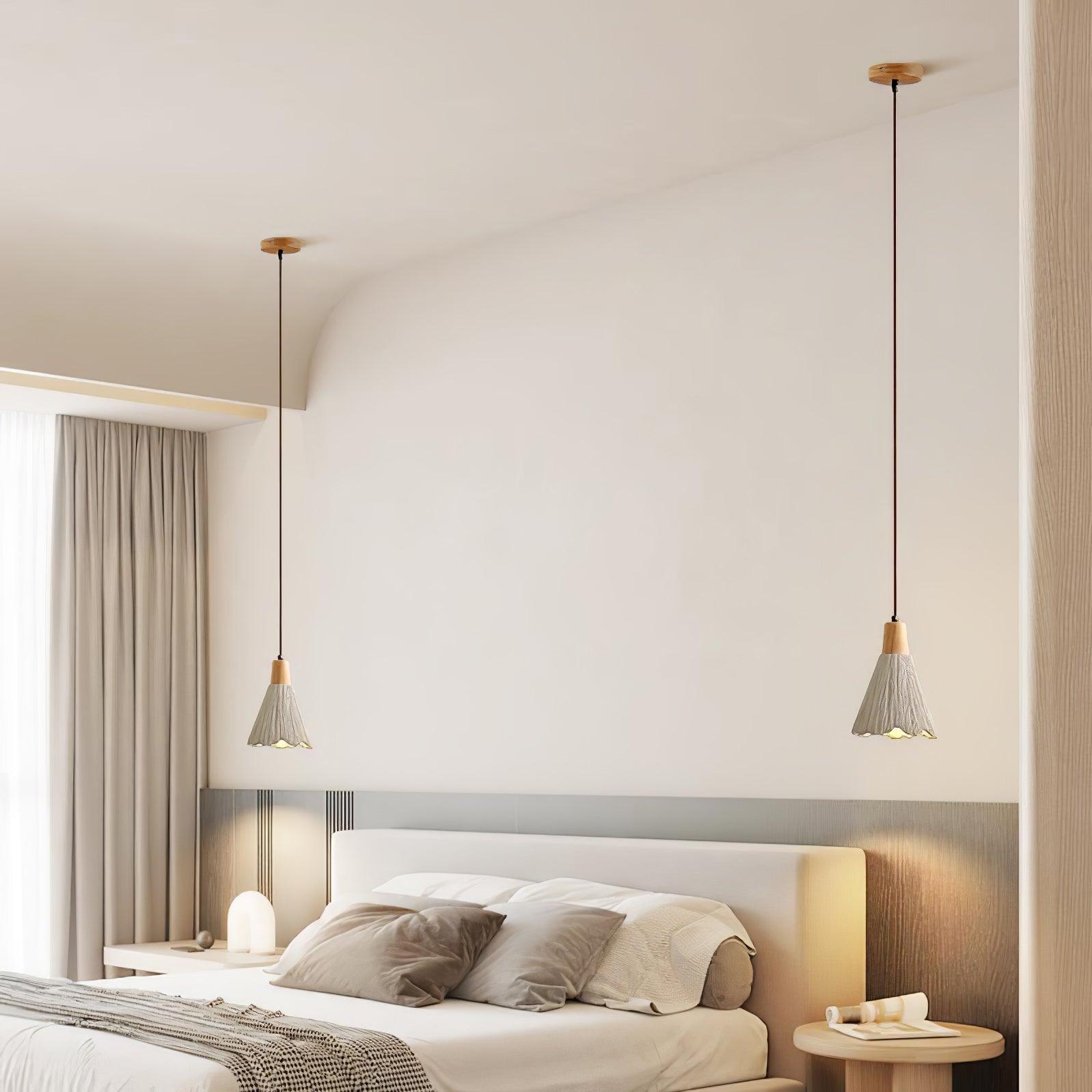 Concrete Pleated Pendant Lamp - Letslighting
