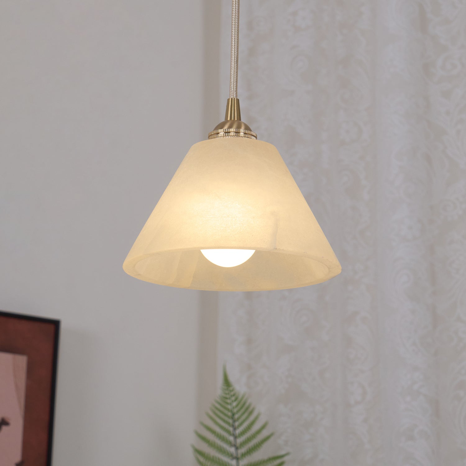 Liora Minimalist Alabaster Pendant Light - Letslighting