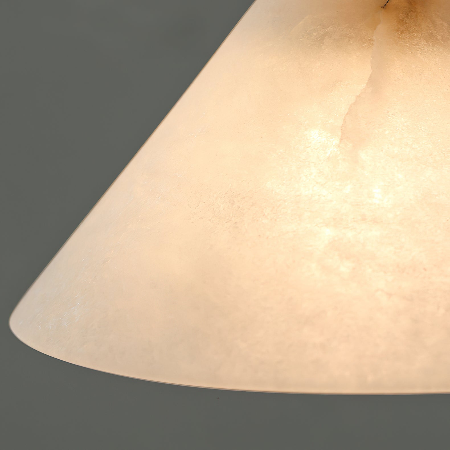 Xen Modern Minimalist Brass Alabaster Pendant Lamp - Lamp Copper