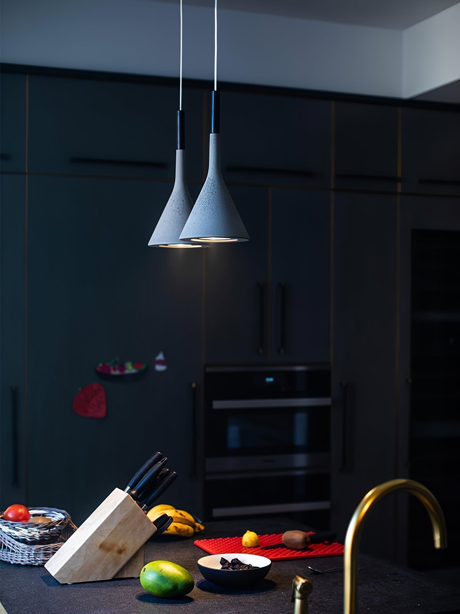 Conical Concrete Pendant Light - Letslighting