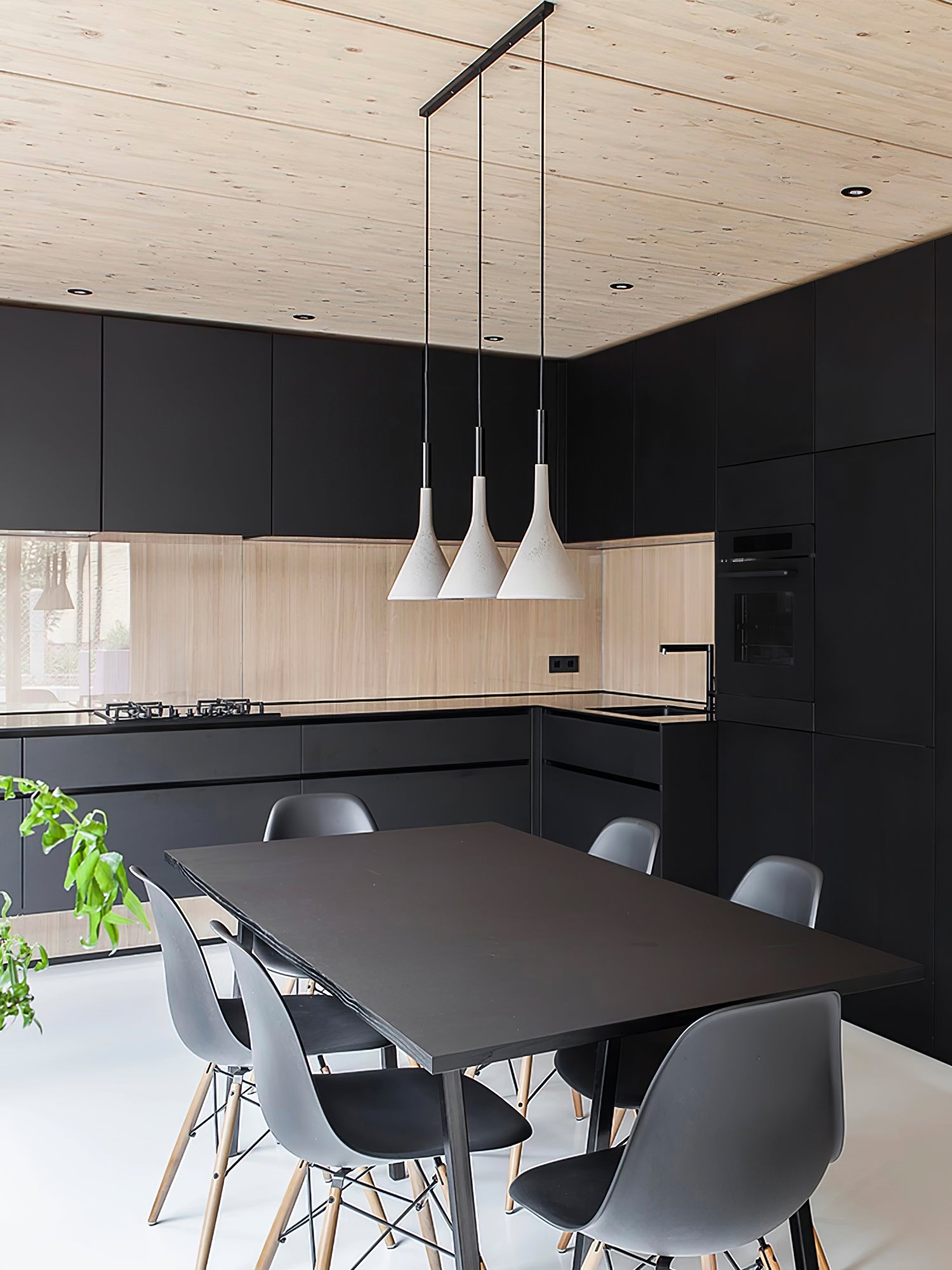 Conical Concrete Pendant Light - Letslighting