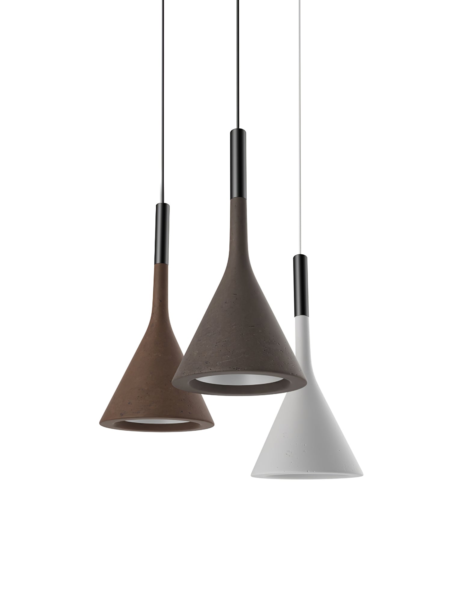 Conical Concrete Pendant Light - Letslighting
